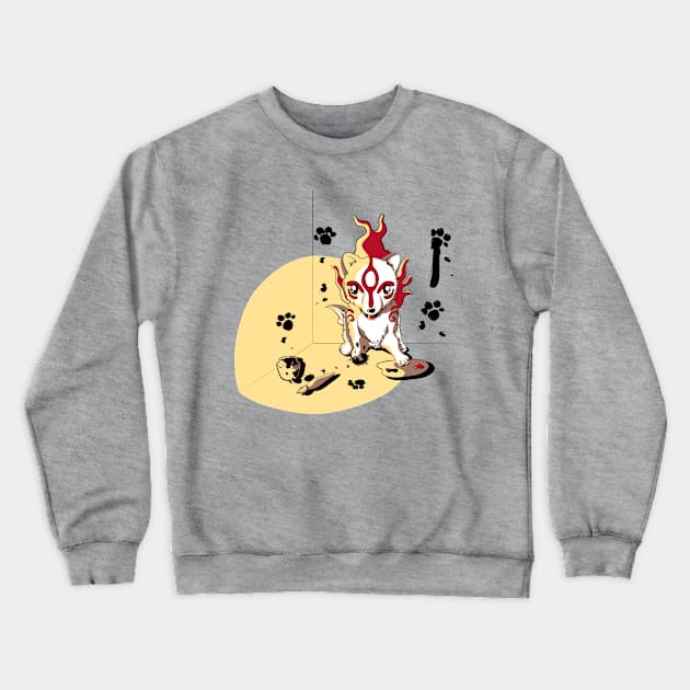 Dirty Okami Crewneck Sweatshirt by cristinao